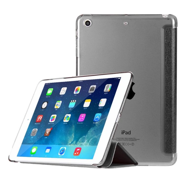 HAWEEL 3-folding Smart Case Clear Back Cover with Holder for iPad mini 3 / 2 / 1