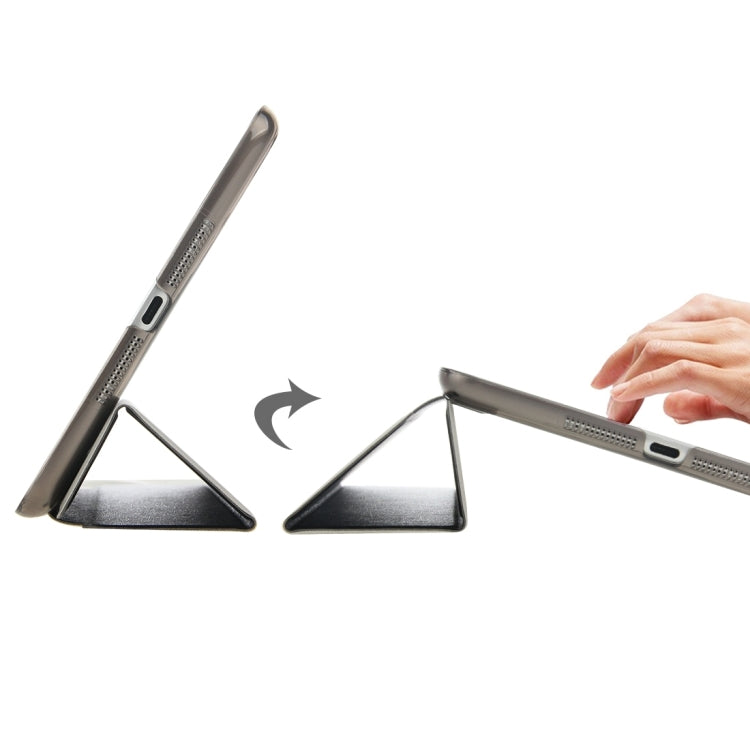 HAWEEL 3-folding Smart Case Clear Back Cover with Holder for iPad mini 3 / 2 / 1