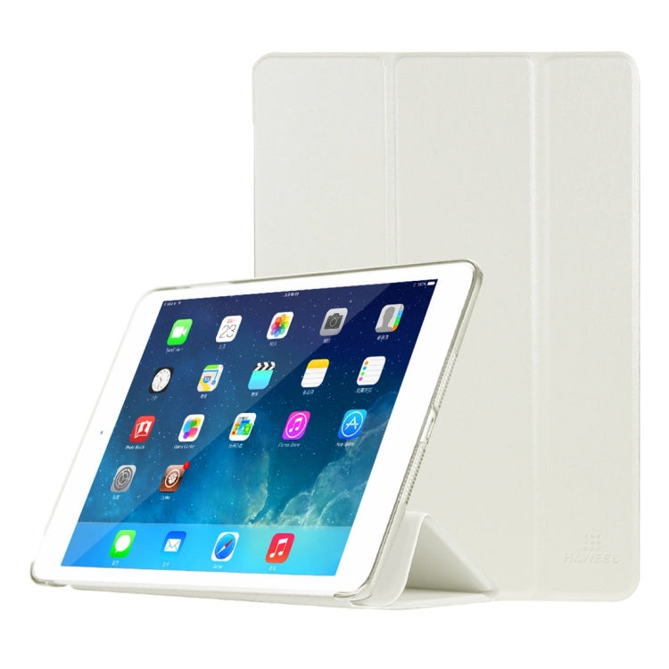 HAWEEL 3-folding Smart Case Clear Back Cover with Holder for iPad mini 3 / 2 / 1
