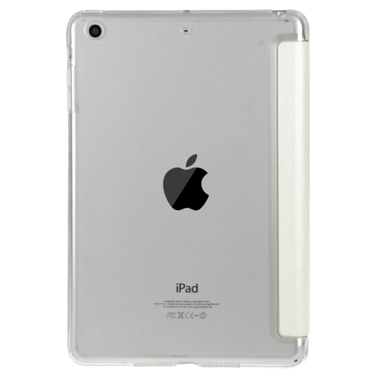 HAWEEL 3-folding Smart Case Clear Back Cover with Holder for iPad mini 3 / 2 / 1