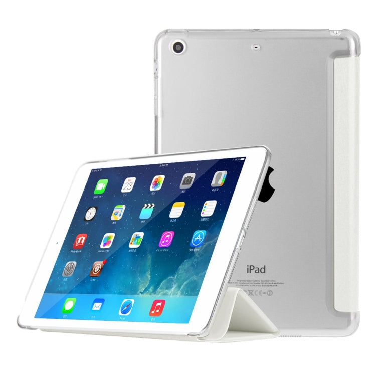 HAWEEL 3-folding Smart Case Clear Back Cover with Holder for iPad mini 3 / 2 / 1