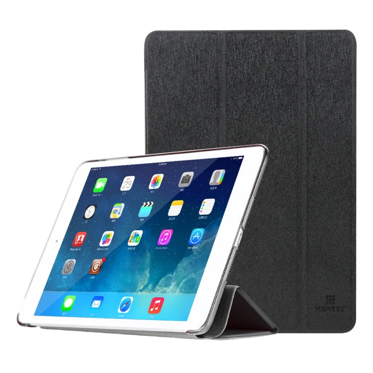 HAWEEL 3-folding Smart Case Clear Back Cover with Holder for iPad Air 2