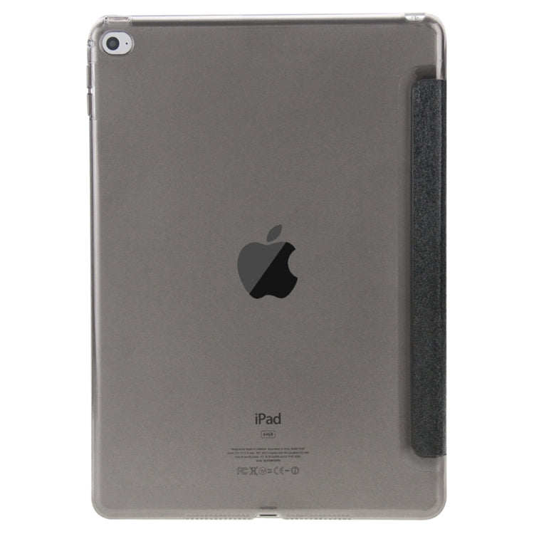 HAWEEL 3-folding Smart Case Clear Back Cover with Holder for iPad Air 2