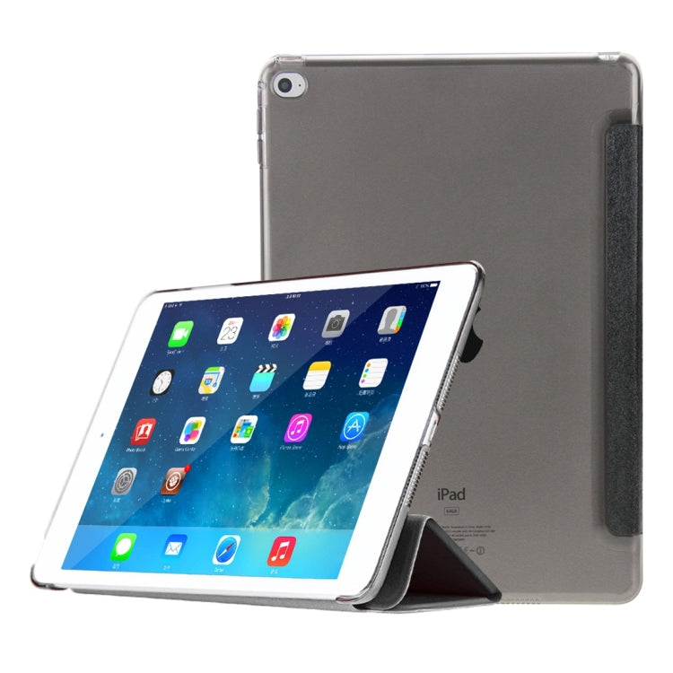 HAWEEL 3-folding Smart Case Clear Back Cover with Holder for iPad Air 2