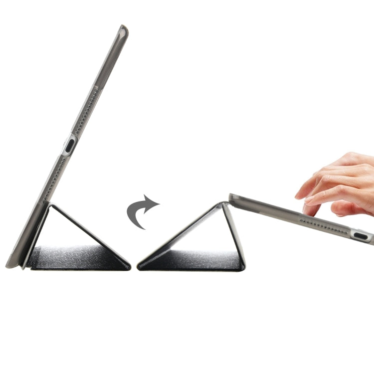 HAWEEL 3-folding Smart Case Clear Back Cover with Holder for iPad Air 2