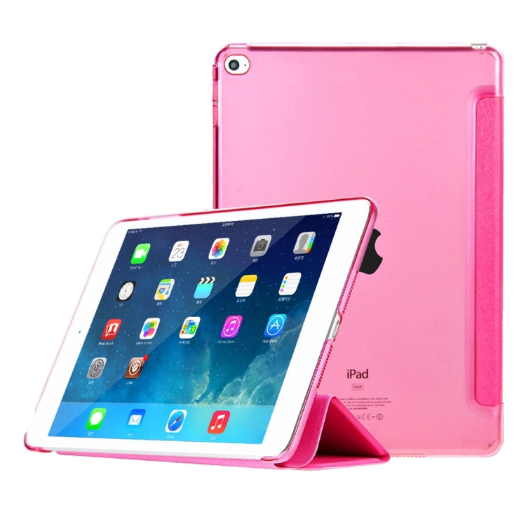 HAWEEL 3-folding Smart Case Clear Back Cover with Holder for iPad Air 2