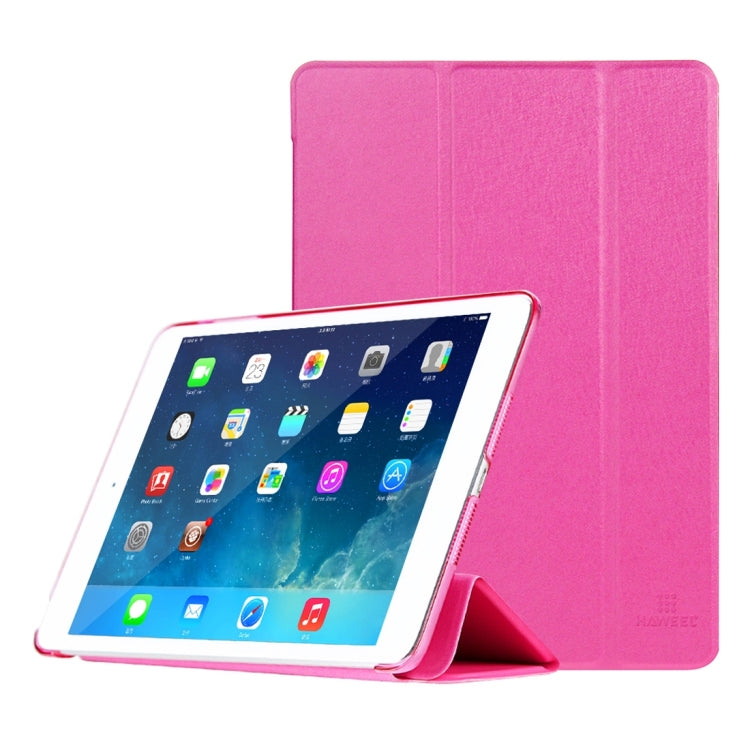 HAWEEL 3-folding Smart Case Clear Back Cover with Holder for iPad Air 2
