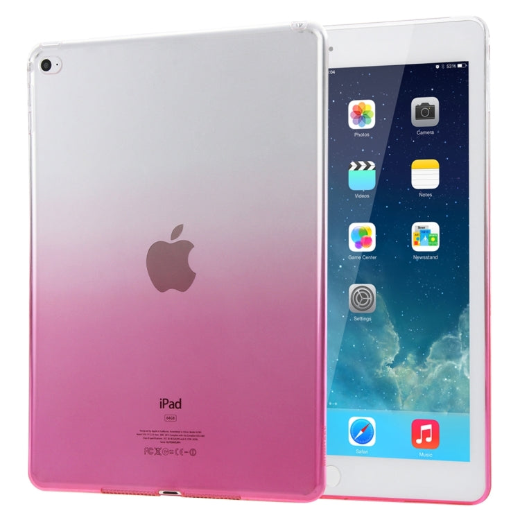 HAWEEL Slim Gradient Color Clear Soft TPU Protective Case for iPad Air 2
