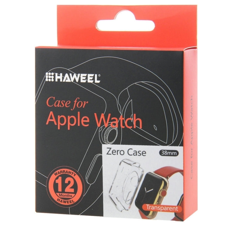 HAWEEL for Apple Watch 38mm Slim Transparent Soft TPU Protective Case