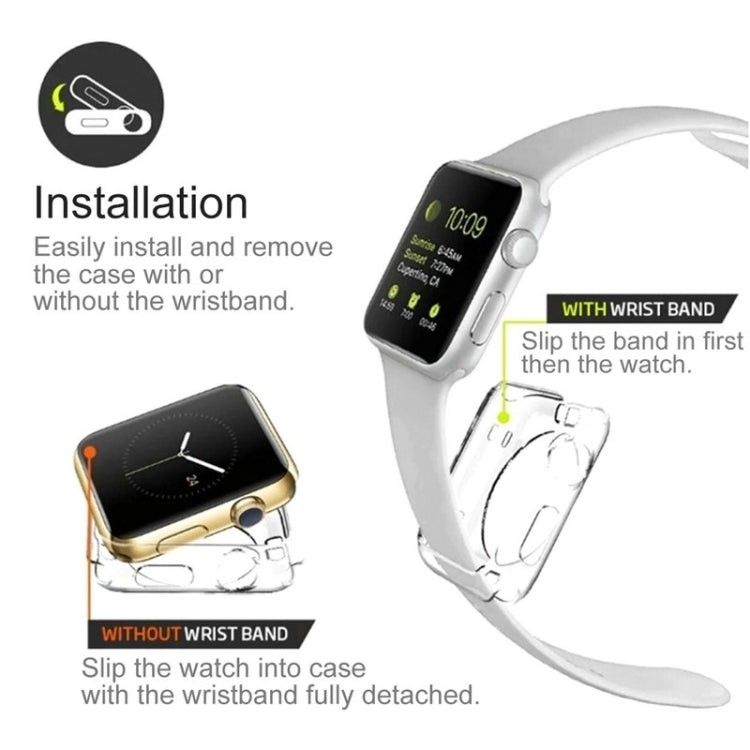 HAWEEL for Apple Watch 42mm Slim Transparent Soft TPU Protective Case