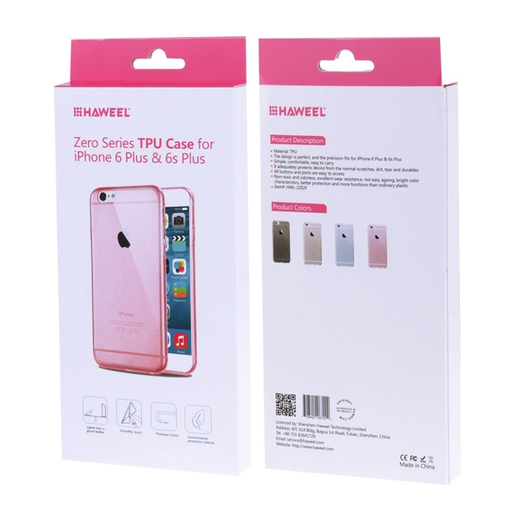 HAWEEL 0.3mm Zero Series Transparent TPU Protective Case for iPhone 6 Plus & 6s Plus