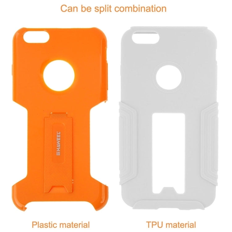 HAWEEL Dual Layer TPU Plastic Combo Case with Kickstand for iPhone 6