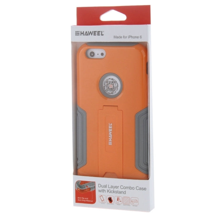 HAWEEL Dual Layer TPU Plastic Combo Case with Kickstand for iPhone 6