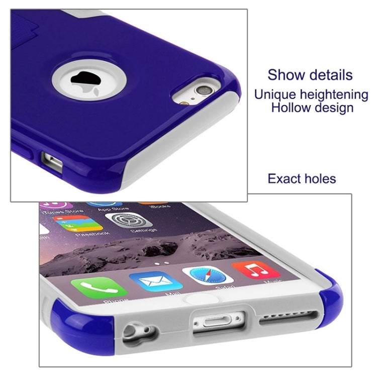 HAWEEL Dual Layer TPU Plastic Combo Case with Kickstand for iPhone 6