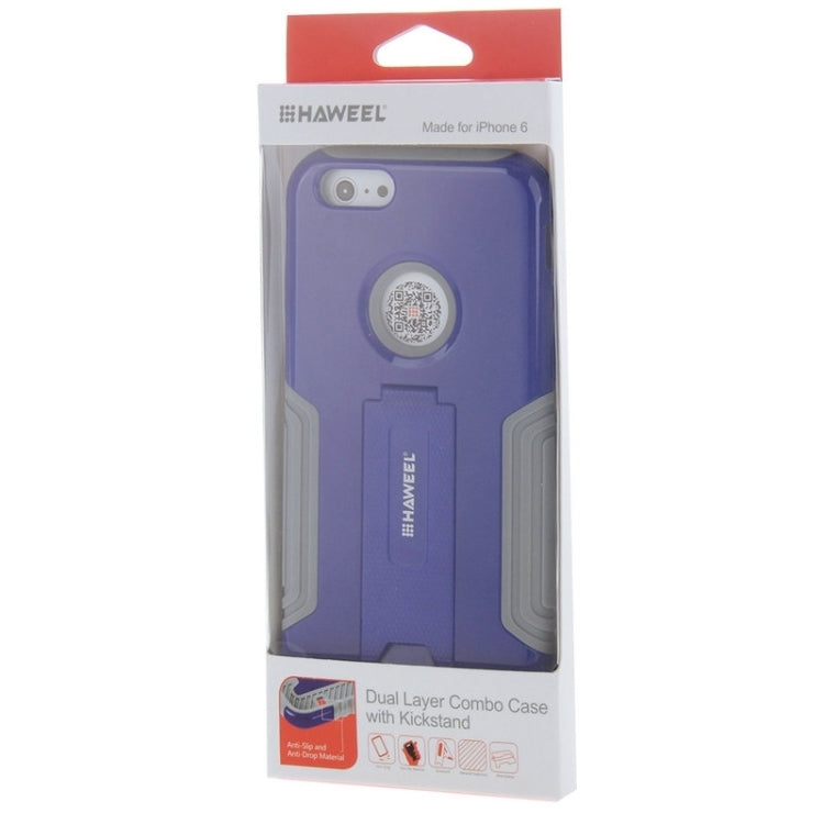 HAWEEL Dual Layer TPU Plastic Combo Case with Kickstand for iPhone 6