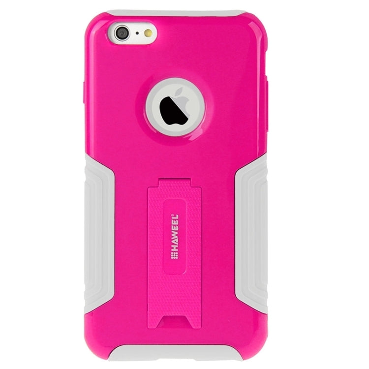 HAWEEL Dual Layer TPU Plastic Combo Case with Kickstand for iPhone 6
