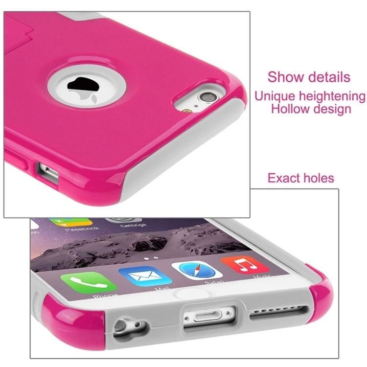 HAWEEL Dual Layer TPU Plastic Combo Case with Kickstand for iPhone 6