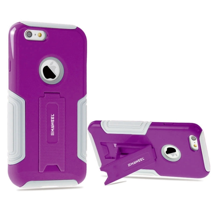 HAWEEL Dual Layer TPU Plastic Combo Case with Kickstand for iPhone 6