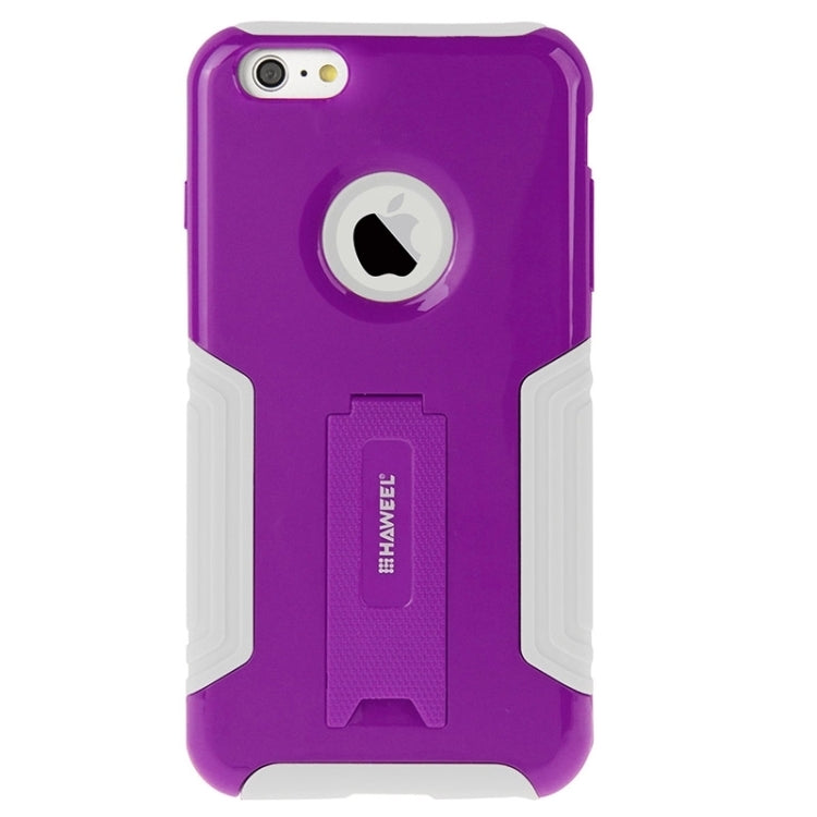 HAWEEL Dual Layer TPU Plastic Combo Case with Kickstand for iPhone 6