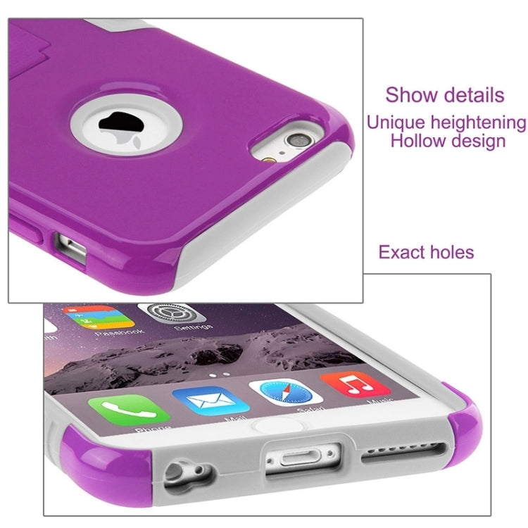 HAWEEL Dual Layer TPU Plastic Combo Case with Kickstand for iPhone 6
