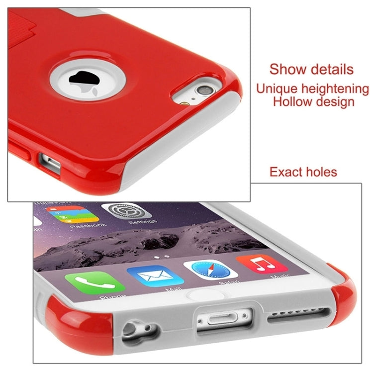 HAWEEL Dual Layer TPU Plastic Combo Case with Kickstand for iPhone 6