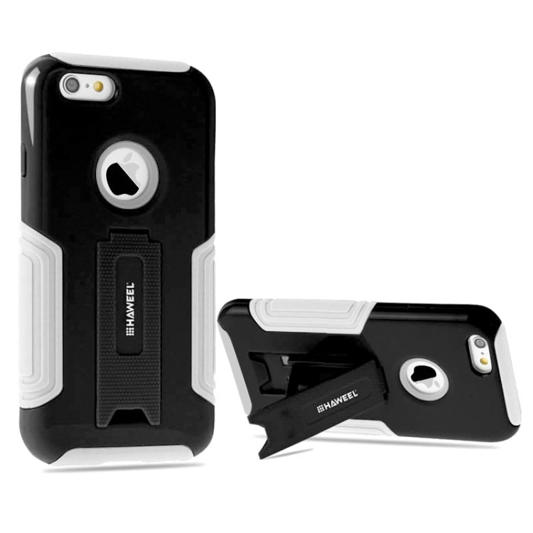HAWEEL Dual Layer TPU Plastic Combo Case with Kickstand for iPhone 6 Plus
