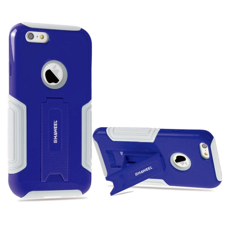 HAWEEL Dual Layer TPU Plastic Combo Case with Kickstand for iPhone 6 Plus