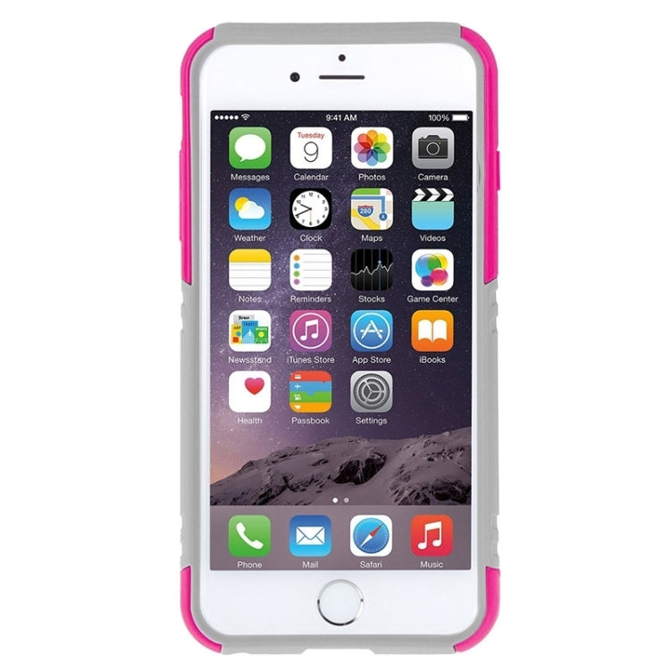 HAWEEL Dual Layer TPU Plastic Combo Case with Kickstand for iPhone 6 Plus