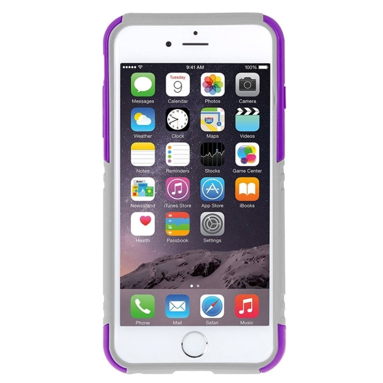 HAWEEL Dual Layer TPU Plastic Combo Case with Kickstand for iPhone 6 Plus