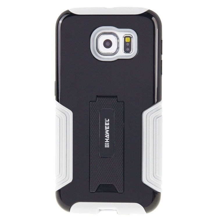 HAWEEL for Galaxy S6 / G920 Dual Layer TPU Plastic Combo Case with Kickstand