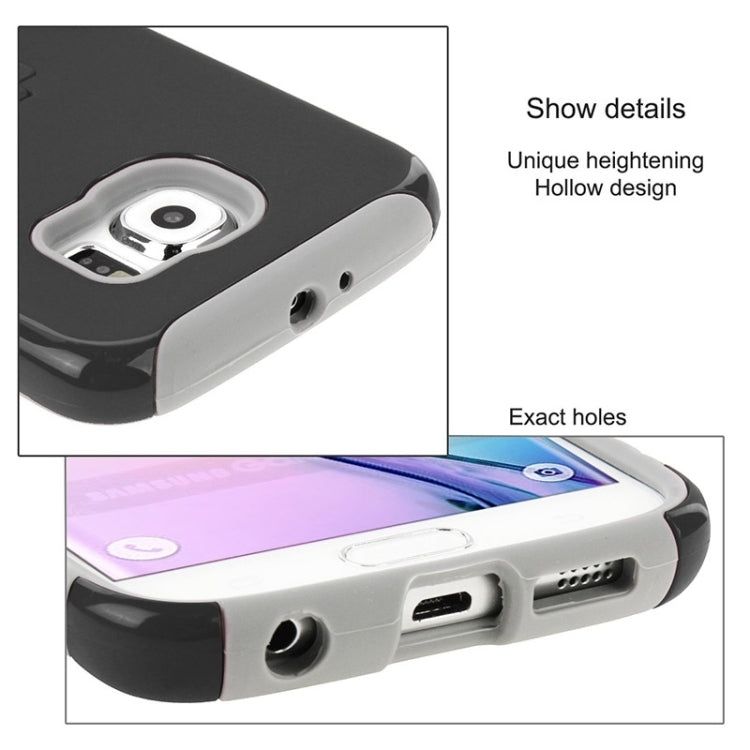 HAWEEL for Galaxy S6 / G920 Dual Layer TPU Plastic Combo Case with Kickstand