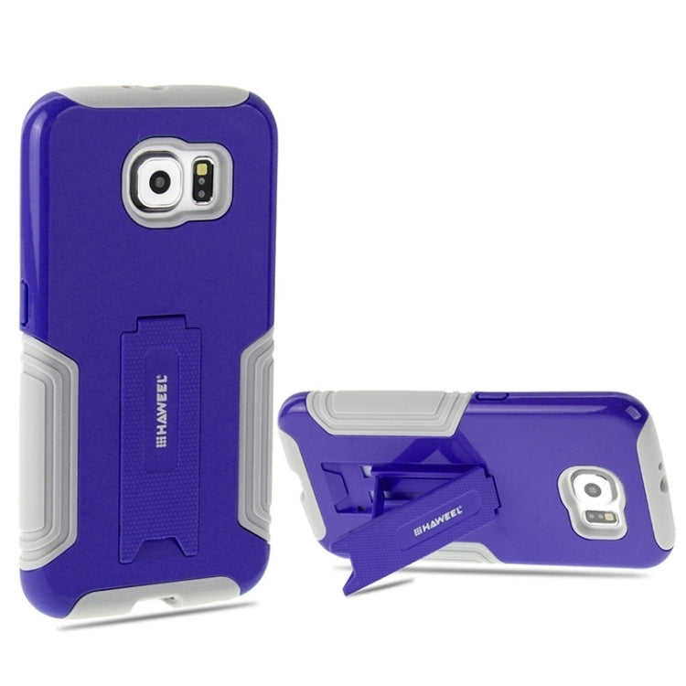 HAWEEL for Galaxy S6 / G920 Dual Layer TPU Plastic Combo Case with Kickstand