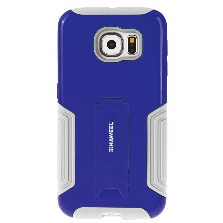 HAWEEL for Galaxy S6 / G920 Dual Layer TPU Plastic Combo Case with Kickstand