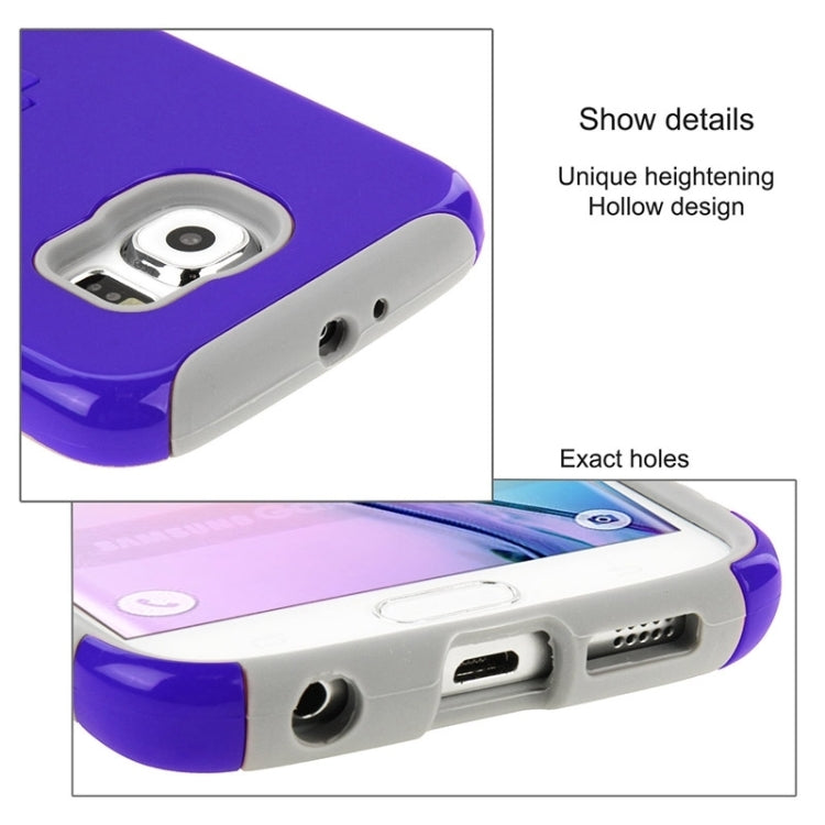 HAWEEL for Galaxy S6 / G920 Dual Layer TPU Plastic Combo Case with Kickstand