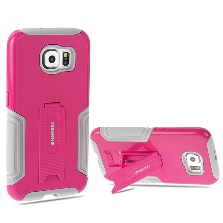 HAWEEL for Galaxy S6 / G920 Dual Layer TPU Plastic Combo Case with Kickstand