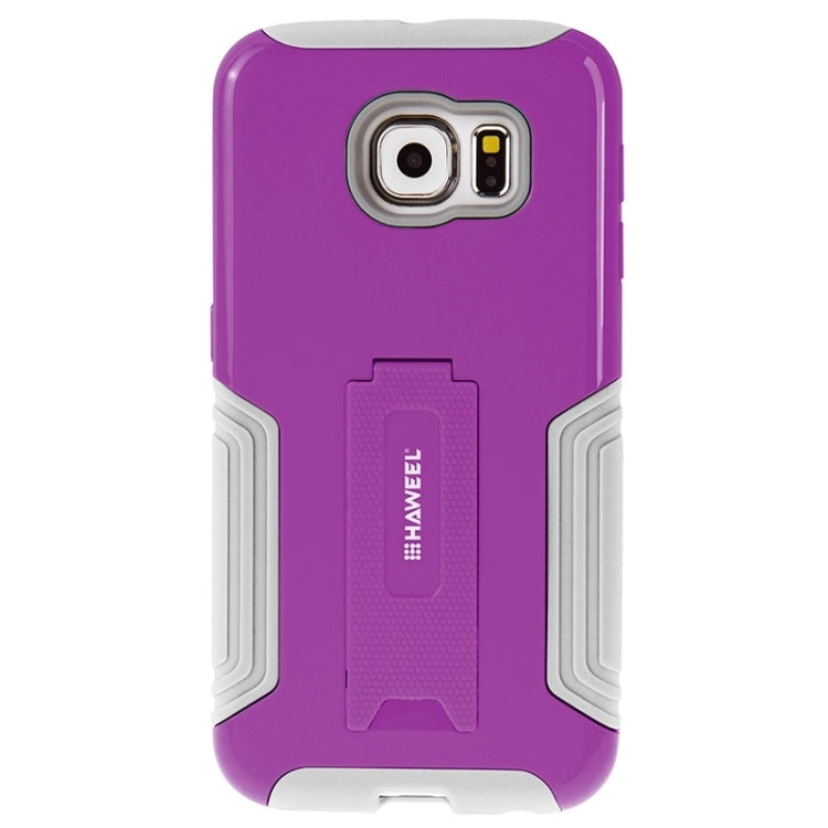 HAWEEL for Galaxy S6 / G920 Dual Layer TPU Plastic Combo Case with Kickstand