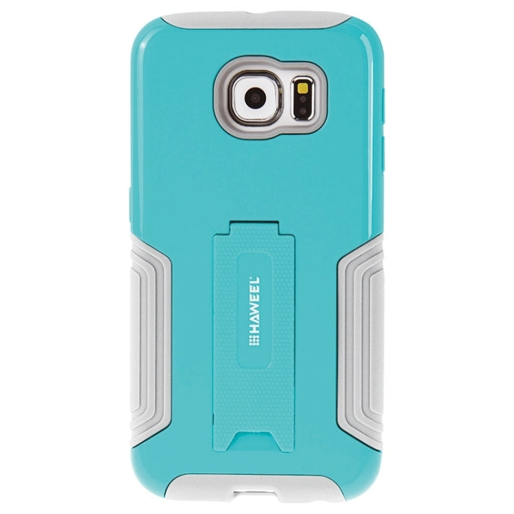 HAWEEL for Galaxy S6 / G920 Dual Layer TPU Plastic Combo Case with Kickstand