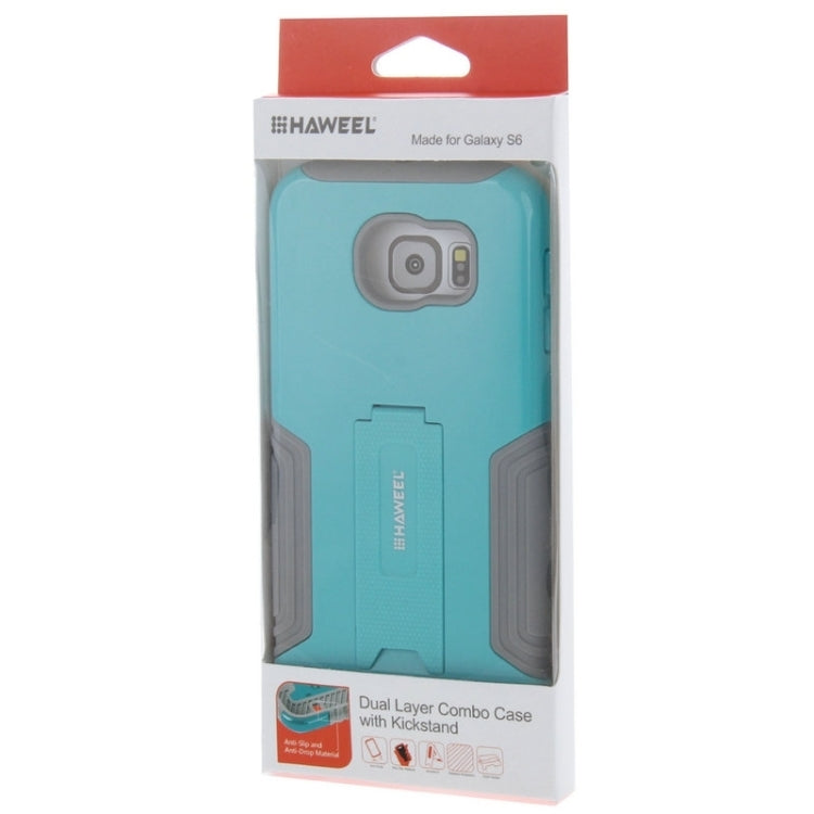 HAWEEL for Galaxy S6 / G920 Dual Layer TPU Plastic Combo Case with Kickstand