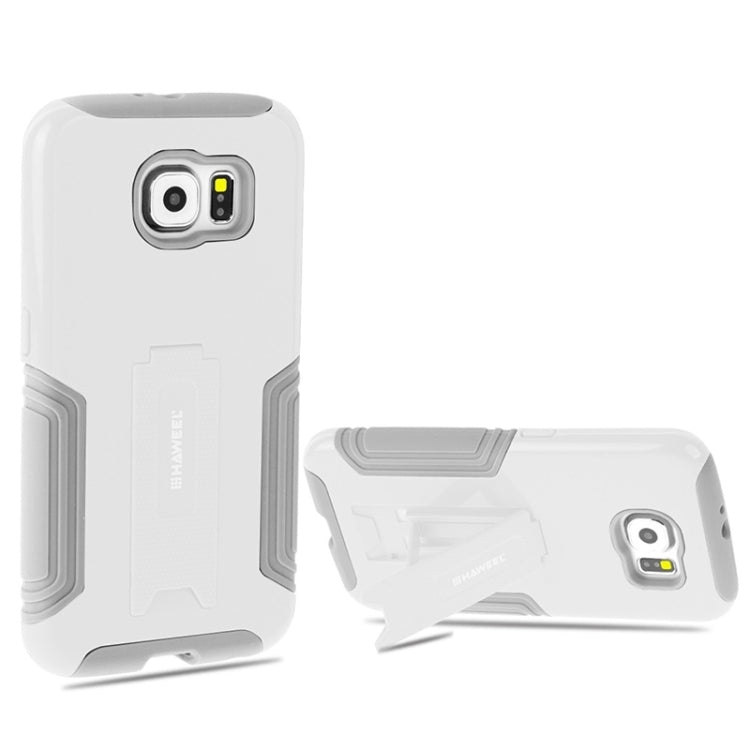 HAWEEL for Galaxy S6 / G920 Dual Layer TPU Plastic Combo Case with Kickstand