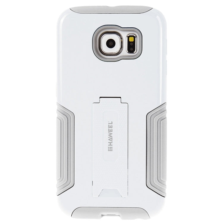 HAWEEL for Galaxy S6 / G920 Dual Layer TPU Plastic Combo Case with Kickstand