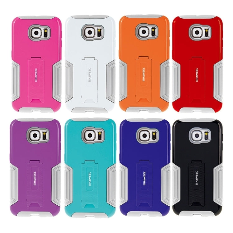 HAWEEL for Galaxy S6 / G920 Dual Layer TPU Plastic Combo Case with Kickstand