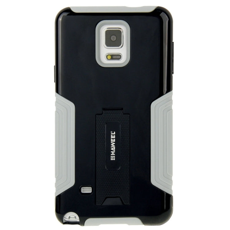 HAWEEL for Galaxy Note 4 / N910 Dual Layer TPU Plastic Combo Case with Kickstand