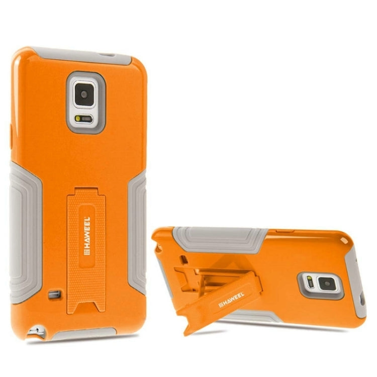 HAWEEL for Galaxy Note 4 / N910 Dual Layer TPU Plastic Combo Case with Kickstand