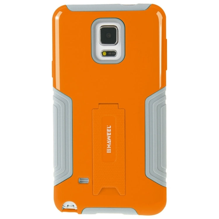 HAWEEL for Galaxy Note 4 / N910 Dual Layer TPU Plastic Combo Case with Kickstand