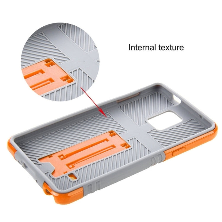 HAWEEL for Galaxy Note 4 / N910 Dual Layer TPU Plastic Combo Case with Kickstand