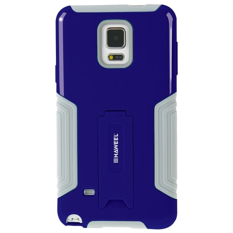 HAWEEL for Galaxy Note 4 / N910 Dual Layer TPU Plastic Combo Case with Kickstand