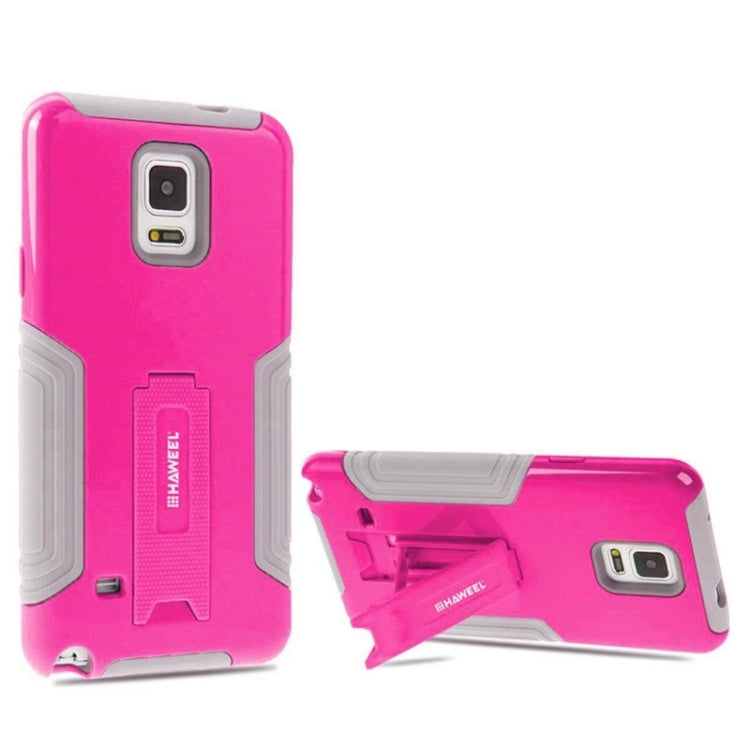 HAWEEL for Galaxy Note 4 / N910 Dual Layer TPU Plastic Combo Case with Kickstand