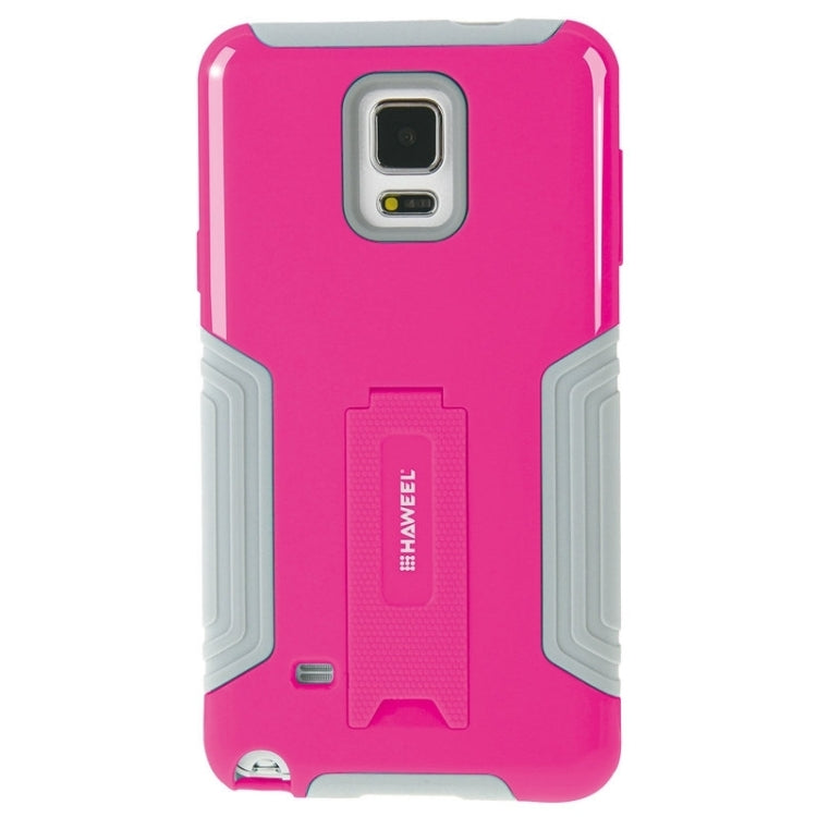 HAWEEL for Galaxy Note 4 / N910 Dual Layer TPU Plastic Combo Case with Kickstand