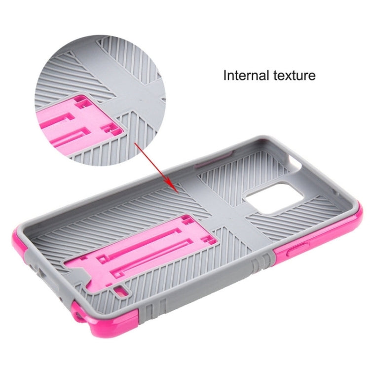 HAWEEL for Galaxy Note 4 / N910 Dual Layer TPU Plastic Combo Case with Kickstand
