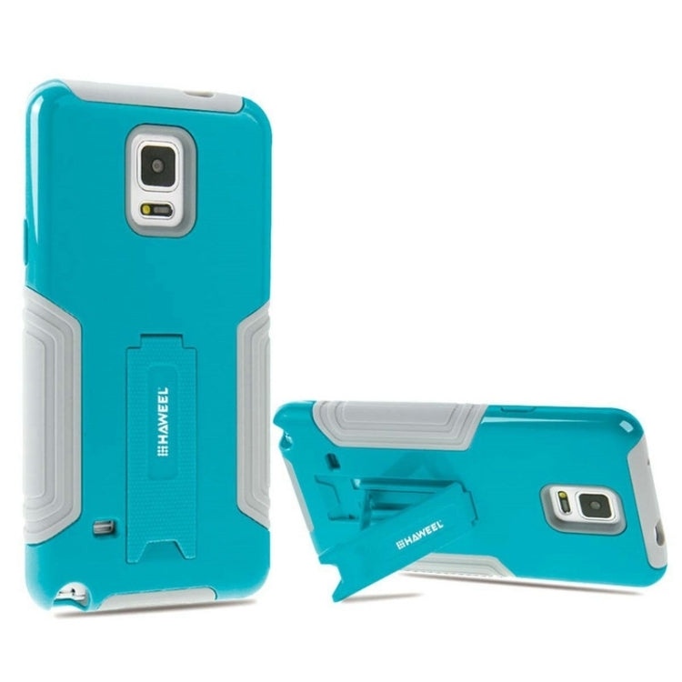 HAWEEL for Galaxy Note 4 / N910 Dual Layer TPU Plastic Combo Case with Kickstand